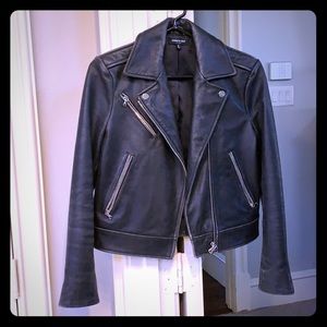 Kenneth Cole Black Leather Jacket